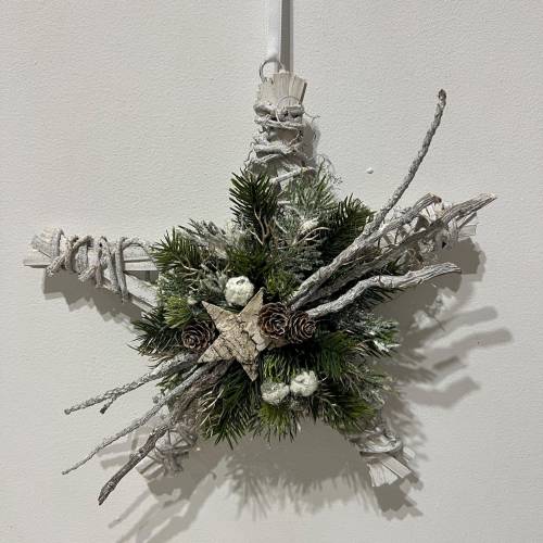 Weihnachtlicher Türkranz Weihnachtskranz Stern Sternenkranz Weihnachtsdeko