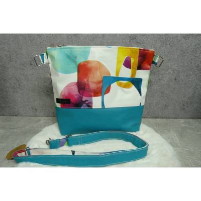 Zoe Bag Bunt – Handgemachte bunte Handtasche mit individuellem Gurt & viel Platz
