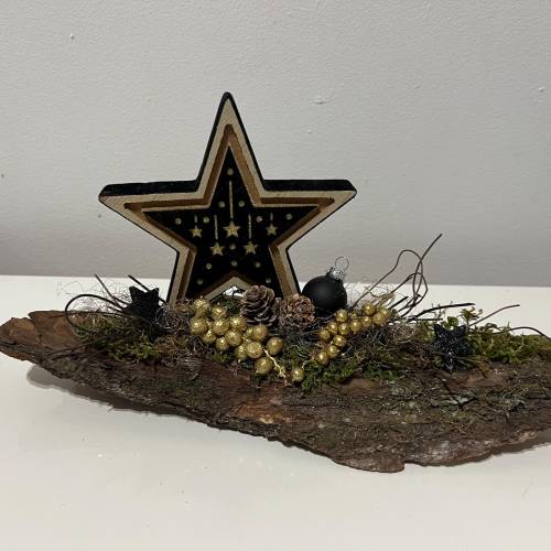 Weihnachtsdeko Weihnachtsgesteck mit Stern