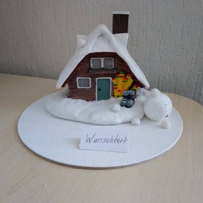 Winterurlaub Spardose Skihütte – Kreatives Geldgeschenk in Winterlandschaft