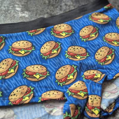 42: Damen Panty, Hoserl, für Mädels Burger Fastfood als besonderes Geschenk