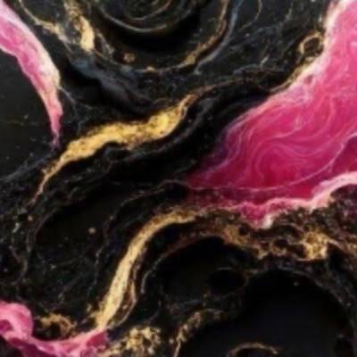 French-Terry Marmor Pink Schwarz 50x180cm – Öko-Tex Sommersweat, Digitaldruck Meterware