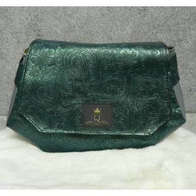 Allzwecktasche edles Grün – stilvolle Tasche aus Kunstleder