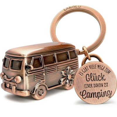 Schlüsselanhänger Campingbus Herz – Geschenkidee für Camper & Wohnmobil-Fans