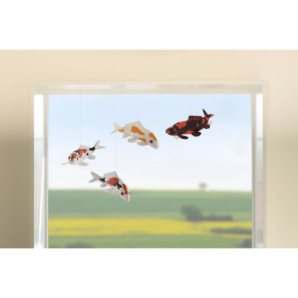 Koi Paket "Hi Utsuri und Taisho" Bastelbogen (E-Book, pdf), Fische Mobile Bild 1