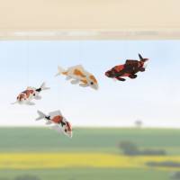 Koi Paket "Hi Utsuri und Taisho" Bastelbogen (E-Book, pdf), Fische Mobile