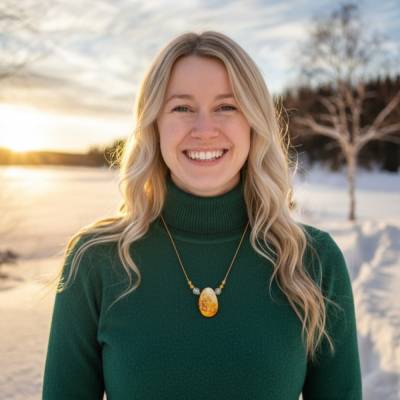 "Sonnenglück"- Citrin-Kette mit Bergkristall- und Citrin-Perlen