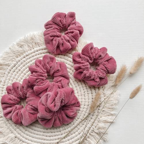 Scrunchie Cord, Nicki, rosa, pink, Haargummi, Zopfgummi