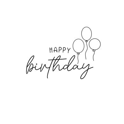 Happy Birthday PNG SVG Datei - Download Plotterdatei - Plotter File - Geburtstag Kerzen Feier Party Geburtstagskerzen