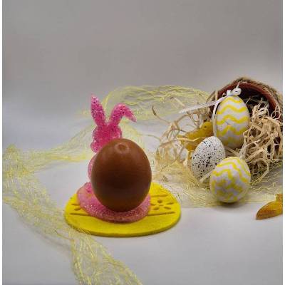 Eierhalter Hase Pink