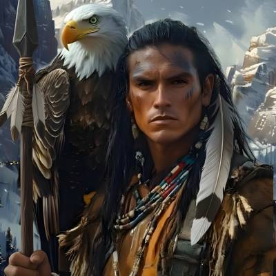 Hüter des Nordens – Krieger mit Adlergeist (KI-Kunst)