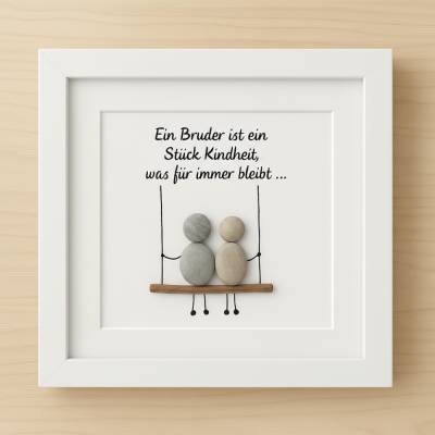 Bruder Steinbild– Personalisiertes Unikat als Geschenk für Brüder,  STB-323