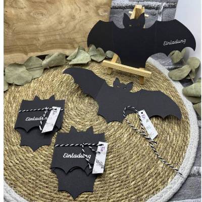 Fledermaus-Einladung I Einladung I Halloween I Kindereinladung