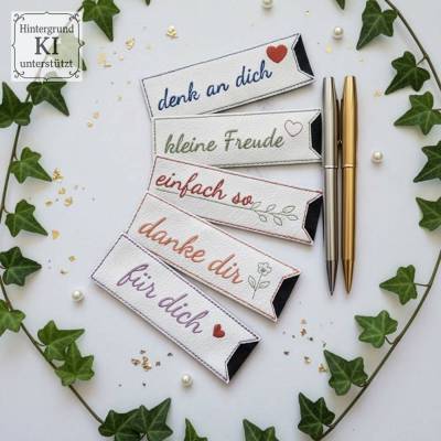 ITH Stickdateien Stifthüllen Set 04 – 18 Motive, Blanko & Mehrfachbögen ab 13x18 cm