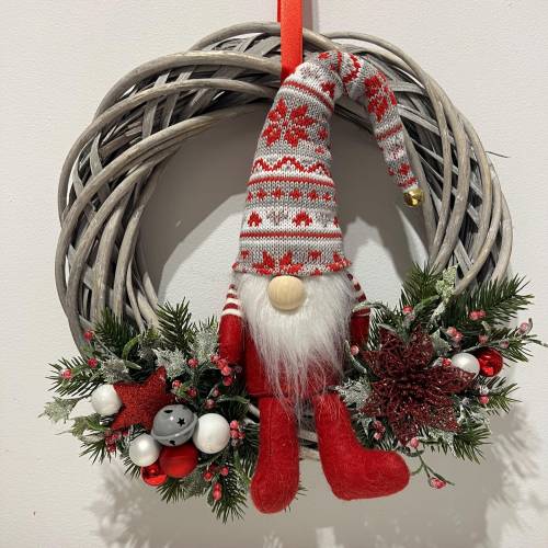 Weihnachtlicher Türkranz Weihnachtskranz Wichtel