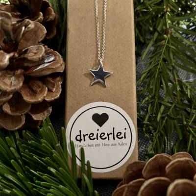 Collier mit Stern-Anhänger aus 925 Silber – Elegante Kette mit Stern Motiv