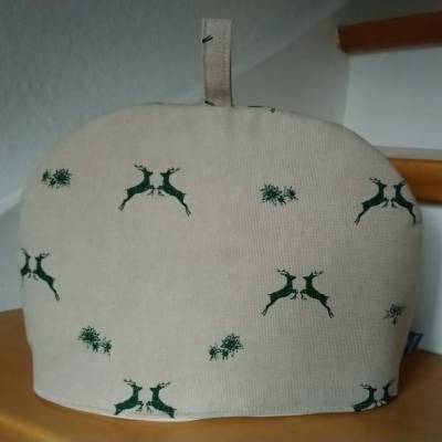 Teacosy Hirsche & Edelweiss für Jäger, Teekannenhaube