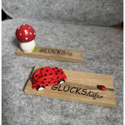 Glückspilz oder Glückskäfer | Mitbringsel | Dekoration | Handmade