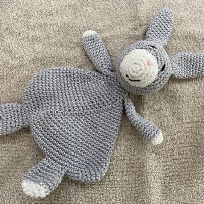 Häkelanleitung - Schmusetuch "Hase"