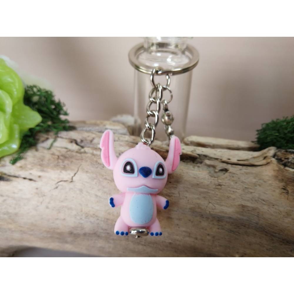 Stitch und/oder Angel Schlüsselanhänger aus Silikon – niedliche Disney Begleiter als Geschenk Bild 3