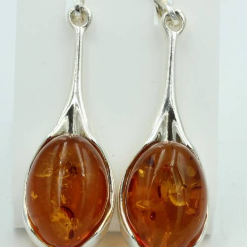 Edler Bernstein Ohrhänger 925 Silber echter Bernstein aus Litauen Top Edel