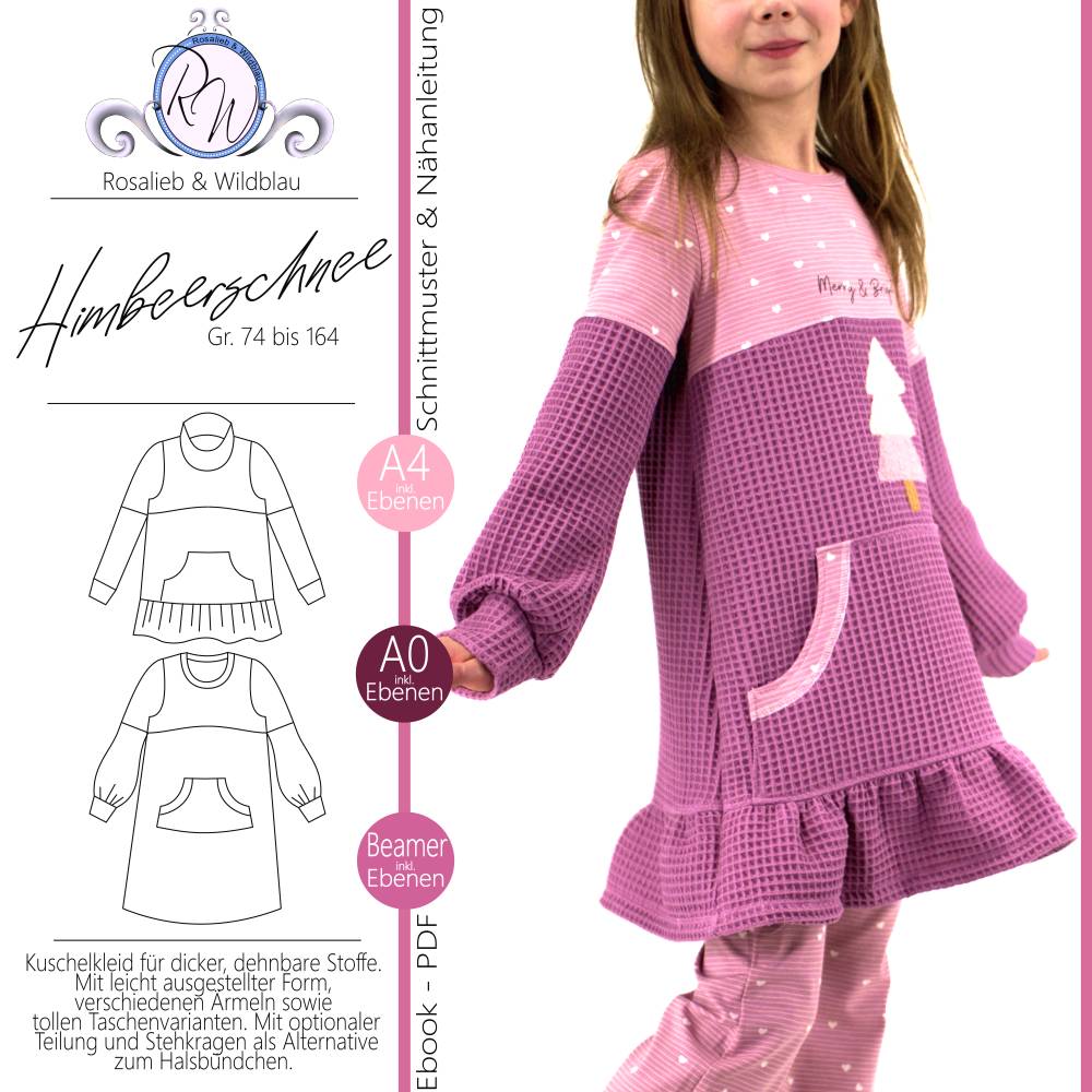 Ebook Himbeerschnee Kuschelkleid Gr. 74 bis 164 Bild 1