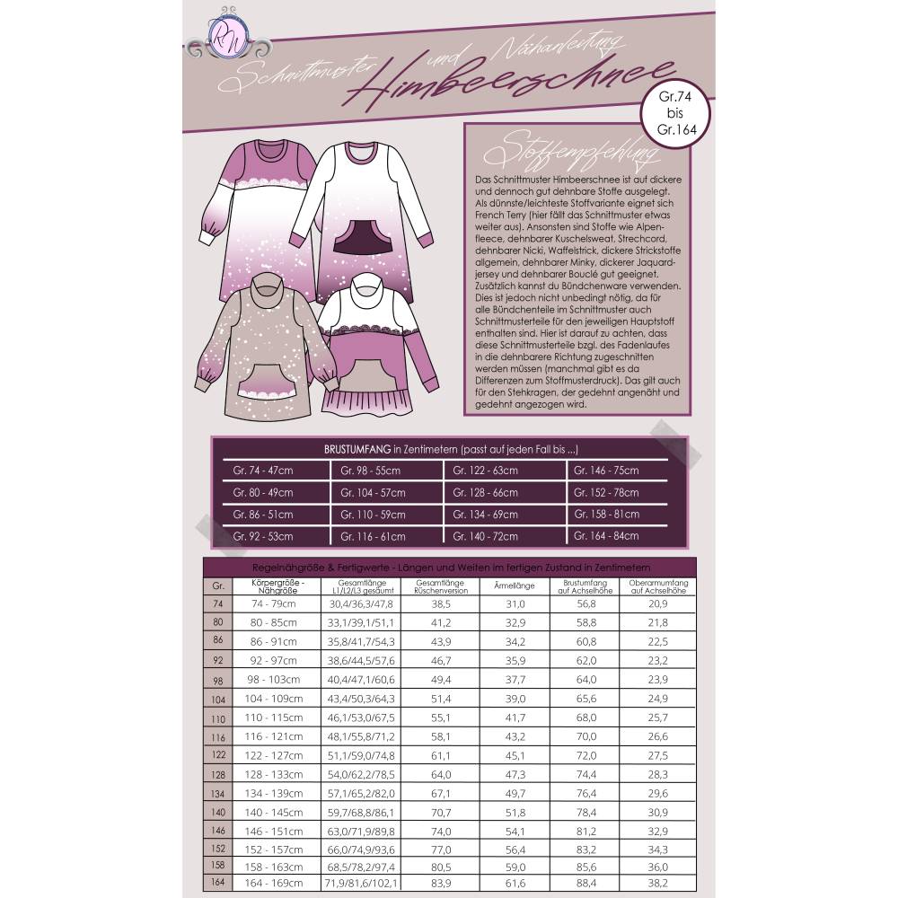 Ebook Himbeerschnee Kuschelkleid Gr. 74 bis 164 Bild 2