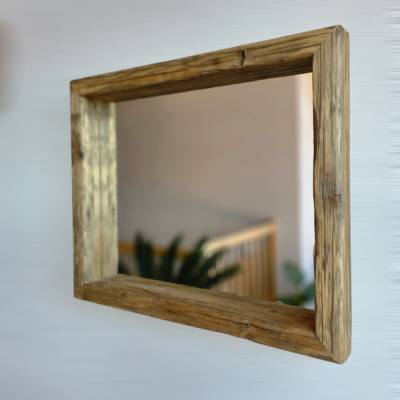 Loftspiegel Altholz Spiegel S2252 Badspiegel Holzspiegel Altholzspiegel  Loft upcycling nachhaltig
