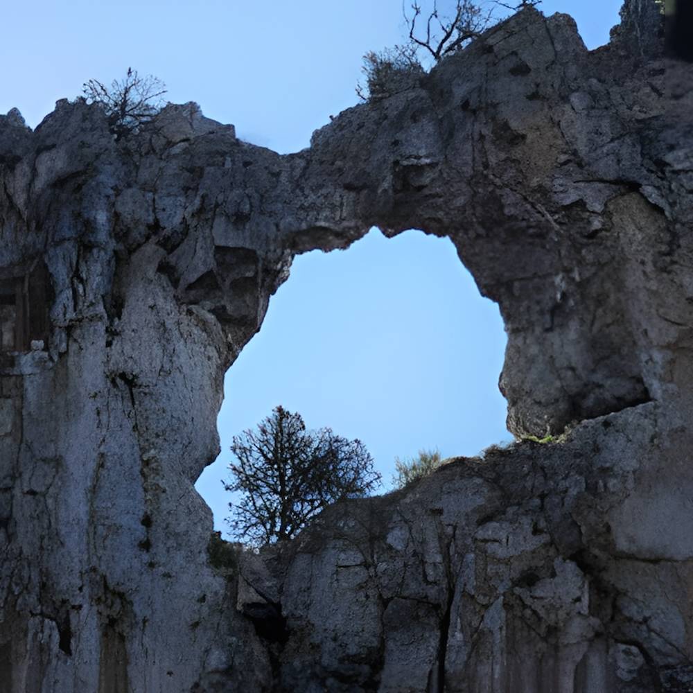 Natürlicher Felsdurchbruch in Kalabrien – fotografisches Wandmotiv als digitaler Download Bild 1
