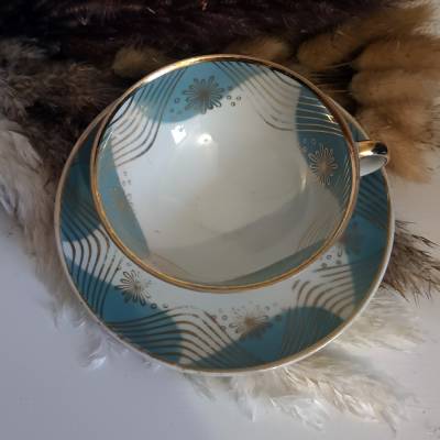 Vintage Teetasse mit Untertasse – Winterling Bavaria – 50er/60er Jahre Porzellan - Sammeltasse