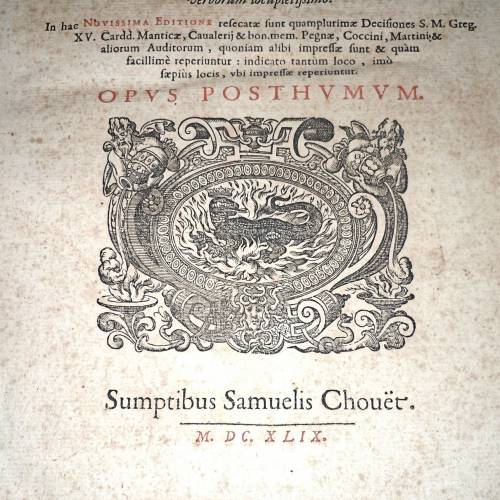 Päpstliche Rota Vatikan 1649 – Leder gebundenes Original in Latein, restauriert