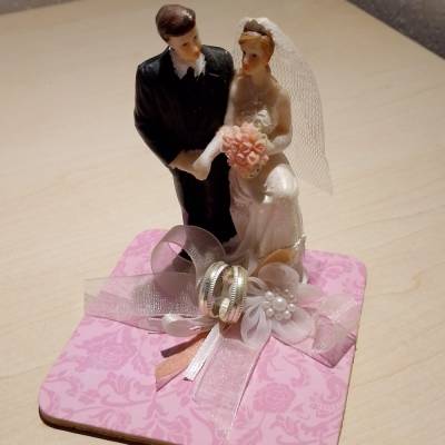 Geschenk Dekoration zur Hochzeit für Geschenke oder die Hochzeitstorte Hochzeitspaar