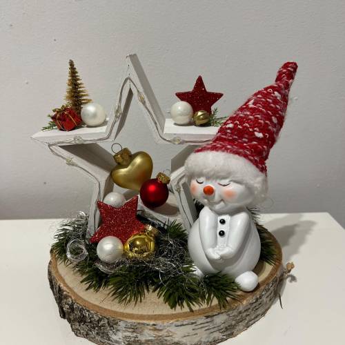 Weihnachtsdeko mit Stern und Led