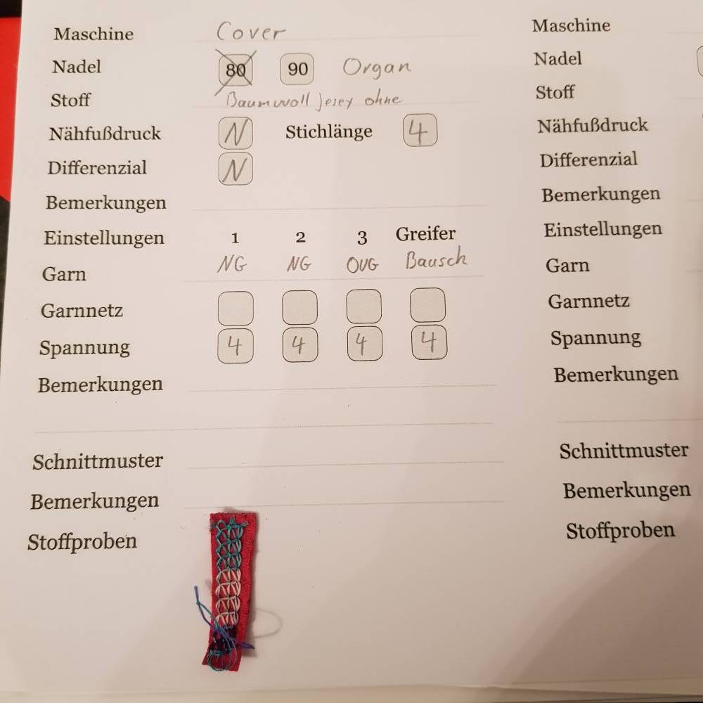 COVER  Näheinstellungen Tabelle Coverlock Gedächtnisstütze PDF Bild 1