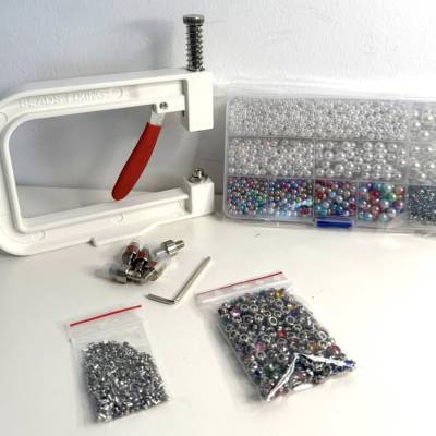 Perlen Set Handpresse Strass Steine Perlen *NEU*