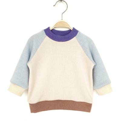 Babypullover Größe 68 pastell 100% Merinowolle / Upcycling Wollpullover für Babys 