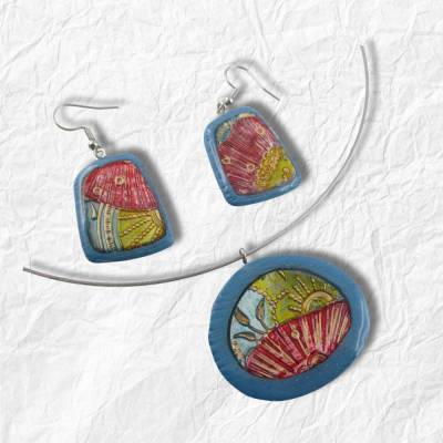 Collier - Ohrhänger "sonnenaufgang" ART 127