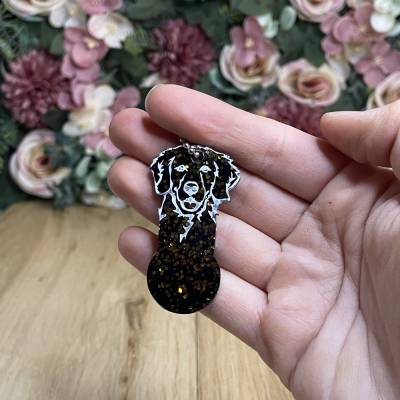 Einkaufswagenlöser Golden Retriever – Einzigartig aus Epoxidharz