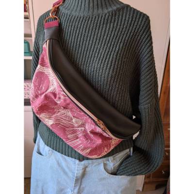 Hippe Bauchtasche / Crossbody-Tasche / Gürteltasche / Canvas / Kunstleder
