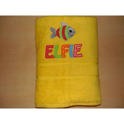 CLASSIC Handtuch-Duschtuch  70x140 cm mit Namen/Motiv bestickt