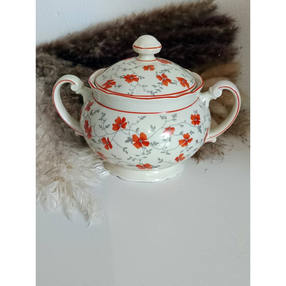 Vintage-Zuckerdose mit Deckel – Arzberg Bavaria, Serie „Europa“