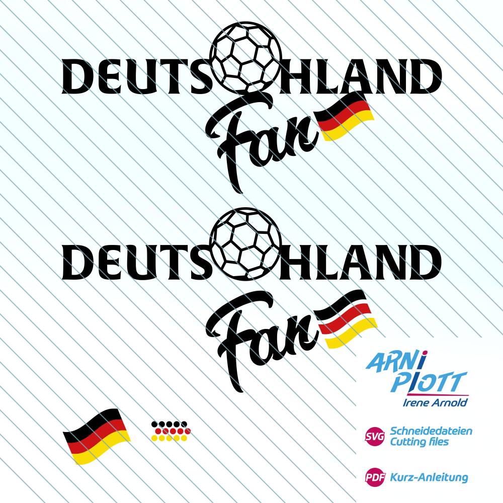 SVG Plotterdatei Handball WM, EM, –Deutschland-Fan Handball, Vektordatei, Fan-Shirt, Fan-Hoodie, Autosticker Handball Bild 1
