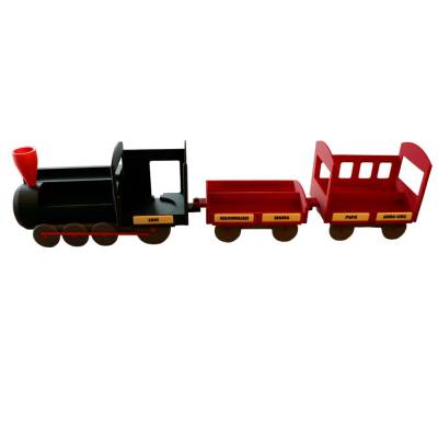 Lokomotiven - Regal für Hörspielbox und Hörspielfiguren, PLA 3D-Druck, kompatibel zu Tonies®, personalisierbar mit Namen