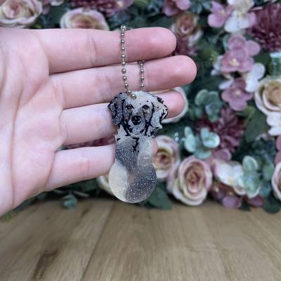 Einkaufswagenlöser Golden Retriever – Einzigartig aus Epoxidharz