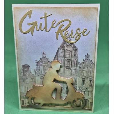 Gratulationskarte Führerschein / Roller Glückwunschkarte / Führerschein Geschenkidee / Glückwunsch