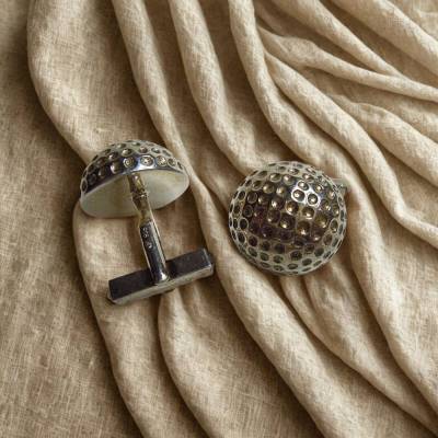 Schwere 925 Silber Designer Manschettenknöpfe – Handgefertigte Bauhaus Art Deco Unikate