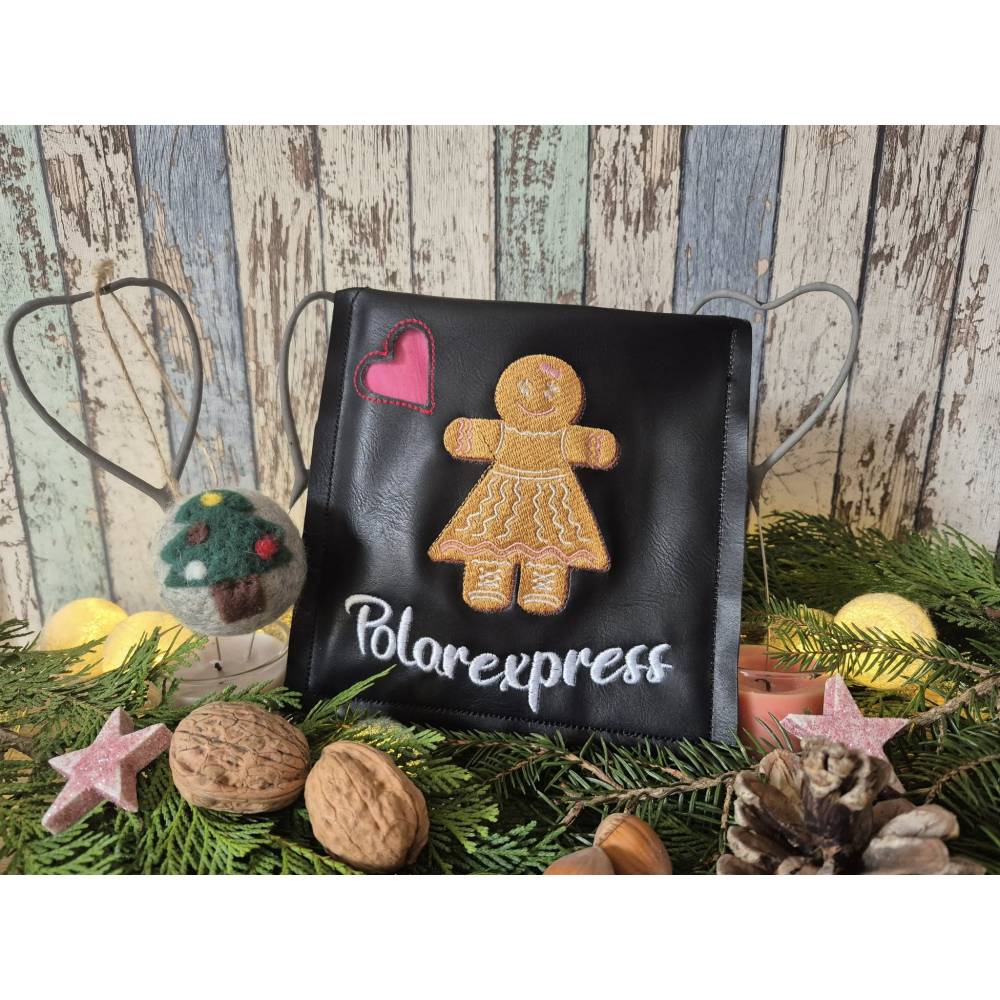 Stickdatei Lebkuchenfrau 14x14cm bzw.15x15cm – Weihnachtsstickerei mit Zuckerguss-Effekt für Stickmaschinen Bild 10