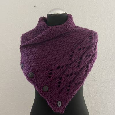 Strickanleitung - Kragenschal "Chaleureux"