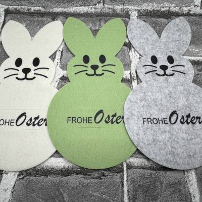 Oster-Filzhase I Mitbringsel I Tischdekoration I Geldgeschenk I 3 Farben I Handgemacht