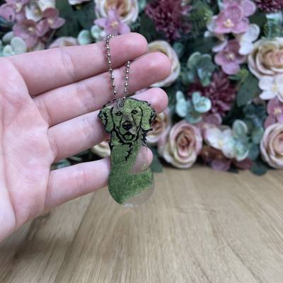 Einkaufswagenlöser Golden Retriever – Einzigartig aus Epoxidharz